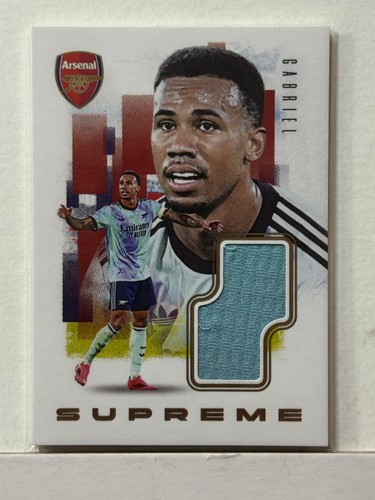 2024-25 Futera Club FX Arsenal Supreme Relic Gold #02 Gabriel 08/11