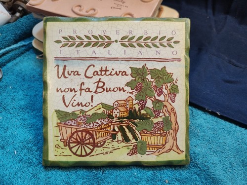 Cortopassi Family Italian Wall Tile Trivet Decor from Italy 2007-2012 **CHOICE** - Picture 13 of 14
