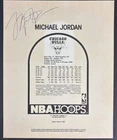 Michael Jordan Signed 1990 Hoops Jumbo Vintage Auto