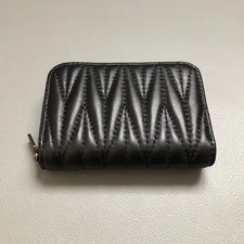 Women's Genuine Leather ID Credit Card Holder Wallet Slim Purse Zip Around Pouch