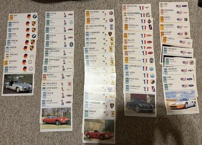 62 Autos Sammelkarten Edito-Service S.A., Deutschland, USA, Italia, Frankreich,
