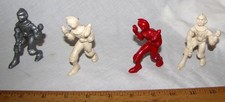 Ajax hard plastic 3 inch space figures x 4