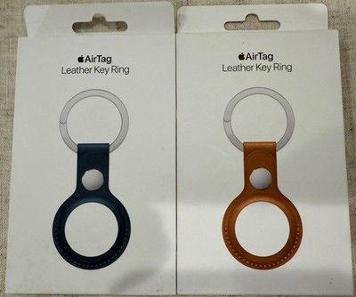 Apple AirTag Leather Key Ring MHJ23ZM/A Baltic Blue or MX4M2ZM/A Saddle Brown