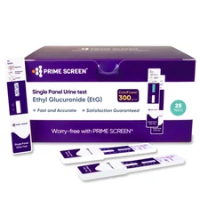 Prime Screen [25 Pack] Etg Alcohol Urine Test - at Home Rapid Testing Dip Card K