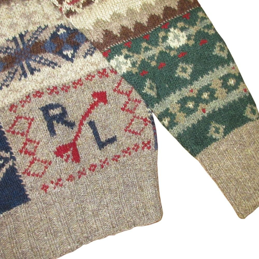 POLO RALPH LAUREN Nordic Pattern Patchwork  Knit … - image 6