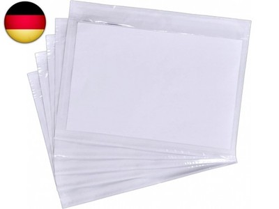   Lieferscheintaschen Selbstklebend DIN C5 für A5 Transparent 24x18 cm   Dok