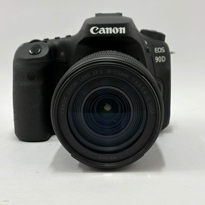 Canon EOS 90D DSLR Camera w/ Canon EFS 18-135mm 1:3.5-5.6 IS USM Zoom Lens