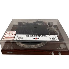 Sony PS-X2 Turntable Vintage Direct Drive Record Player Wood Grain Junk