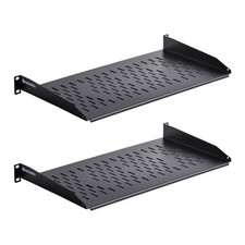 1U Cantilever Universal Rack Shelf - 10in Deep   Rackmount Shelf for 19    AV/...