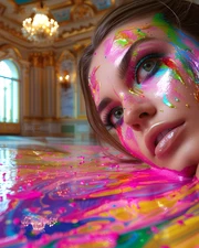 8x10 Photo Art Print - Abstract Modern Female Portrait Artwork Surreal Artwork