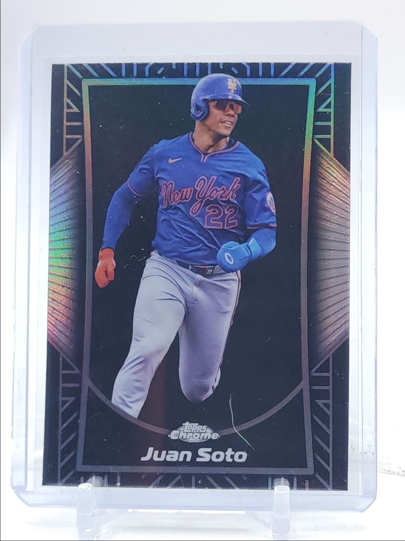 JUAN SOTO 2025 TOPPS CHROME SHADOW ETCH BASEBALL METS Q5099