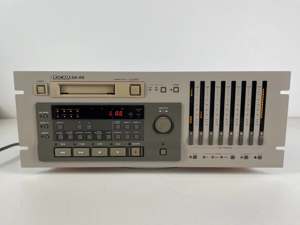 Tascam DA-88 8-Track Digital Recorder – ADAT/TDIF – With Manual - Image 3 of 4