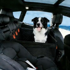 Large Dog Car Seat,Back Seat Extender for Dogs,Waterproof mat Thickened Mesh ...