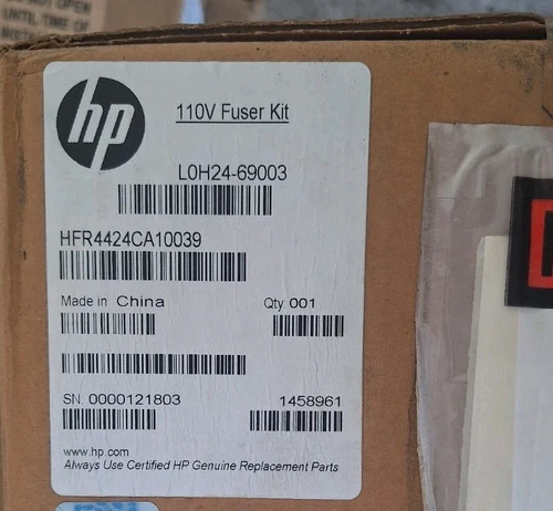 Genuine OEM HP LaserJet 110V Maintenance Kit Fuser L0H24-6903