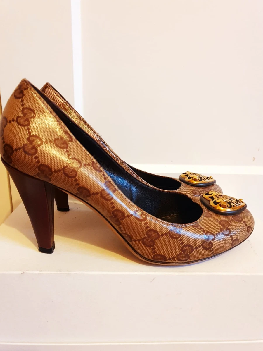 Gucci Monogram Shoes In Women's Heels for sale | eBay