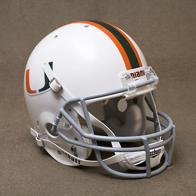 MIAMI HURRICANES NCAA Schutt XP Full Size AUTHENTIC Gameday Football Helmet