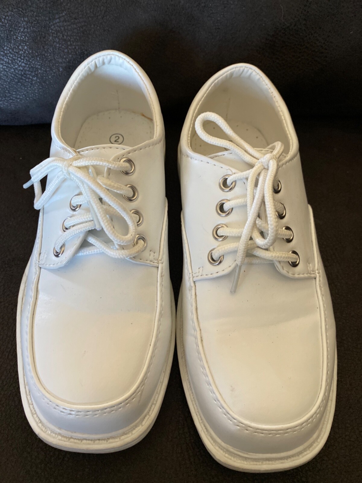 SAOLA Scarpa abito da ragazzo Lito bianca opaca comunione matrimonio taglia 2