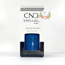 CND Shellac UV Gel Polish 0.25 oz NIB What's Old Is Blue Again
