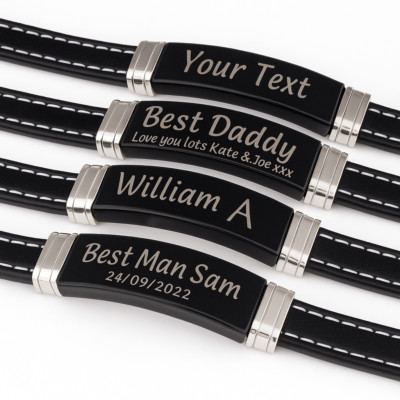 Herren Armband Herren Geschenk Lederarmband Weihnachtsgeschenk für Ihn Papa Sohn 