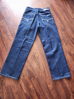 ECKO UNLTD. BAGGY-FIT JEANS BLUE, SIZE 32X32, MADE IN MACAU, 100% COTTON USED