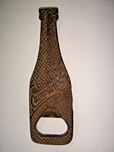 INDIA RARE - IRON BOTTLE SHAPE OPENER CAMPA COLA 1 PIECE - Picture 2 of 2