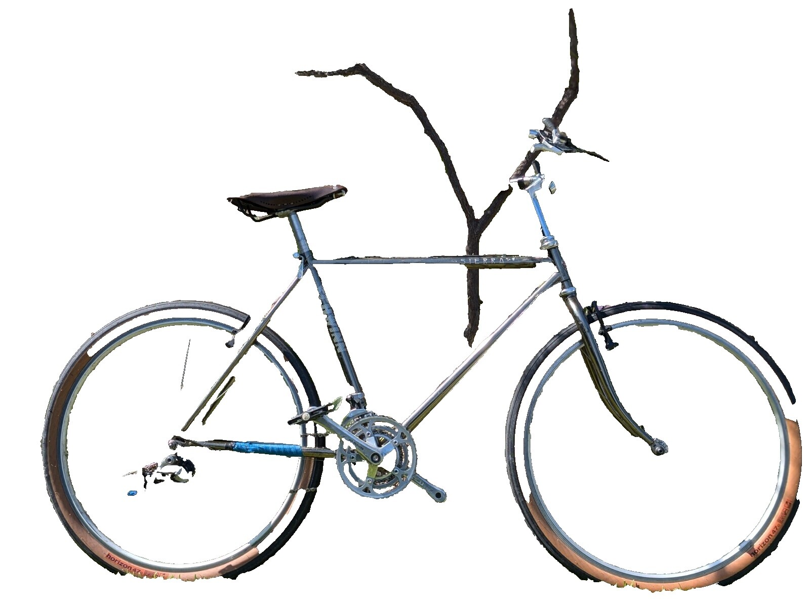 Manopole Bici Cruiser Vintage Bianche F&R - 22.2mm, Gomma, Lunghe 116mm, Stile Schwinn