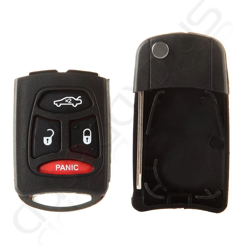 遥控汽车钥匙壳适用于吉普牧马人 Patriot 2009 2010 2011 2012 4 按钮 — 第 3/4 张图片