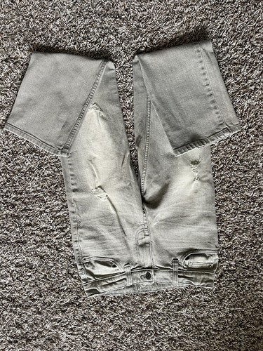 ☑️ Cat & Jack Boys Jeans Gray Straight Adjustable Waist Size 12 Stretch EUC! - Picture 2 of 10