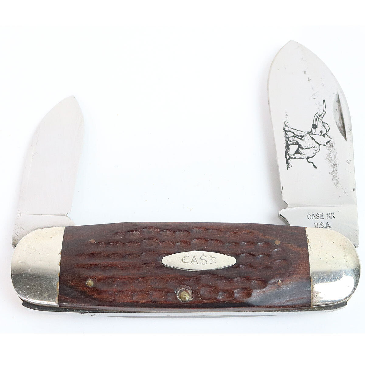 Vintage Case XX Elephant Toe 2 Blade Pocket Knife 6250 Made In USA