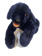 Vintage Folkmanis Puppet Furry Folk Tales Dog Dark Blue Soft 20  Plush Folktales