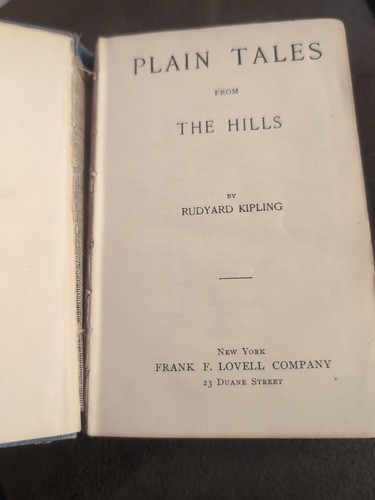 1888 Copy Of Plain Tales From The Hills By Rudyard Kipling Pocket Edition - Picture 2 of 5