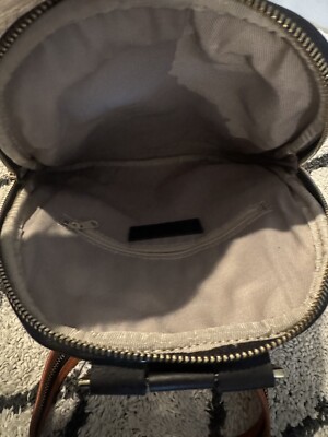 Valentina Backpack Purse Brown With Black Trim Excellent Condition Valentina Backpack Purse Brown With Black Trim Excellent  main image 4