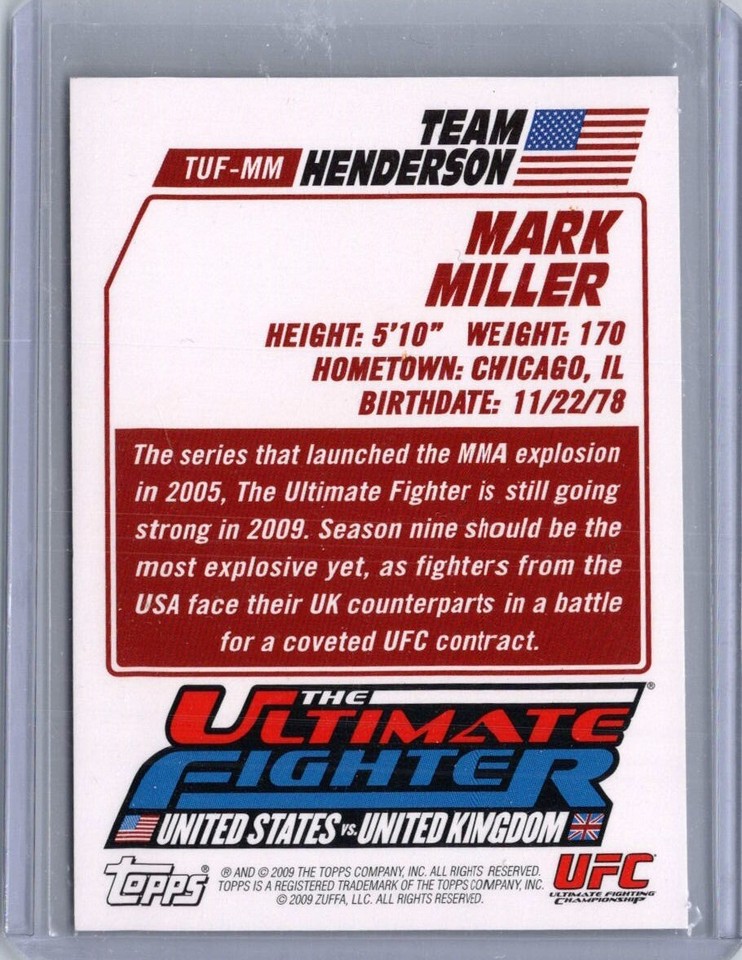 Carte Sportive UFC Topps 2009 - Anderson Silva #33 Gold, Notée PSA 8