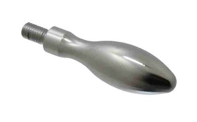 M10x1.5 Threaded Stem, Fixed Handwheel ~ Steel Bulb Shape Handle ~ Thread Gage