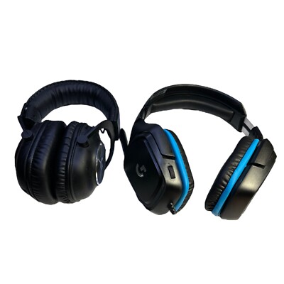 Lot Of Logitech G PRO/ Logitech G432  Gaming Headset Headphones Black AS-IS
