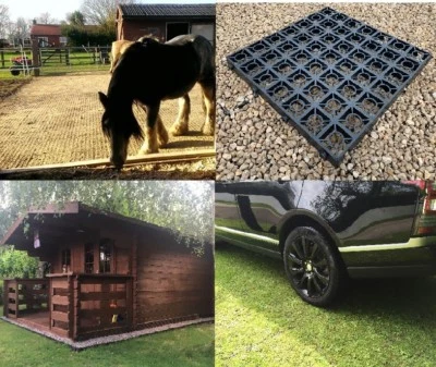 BULLDECK Paddock Drain Field Shelter Base Shed Base Grass Gravel Grids 6x5.5m +ALL SIZES