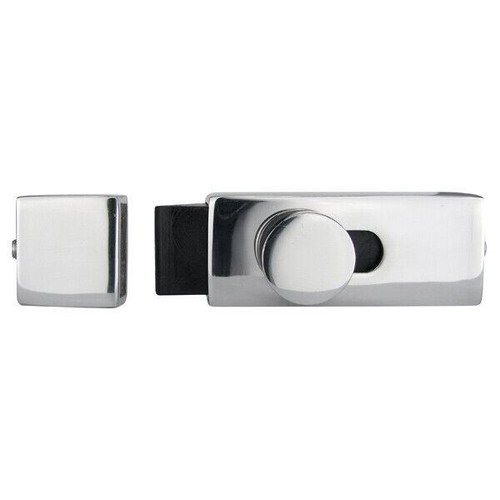 Barrel Bolt, Stainless Steel, Highly Polished Spring Closing Latch, Marine Grade - Picture 2 of 2
