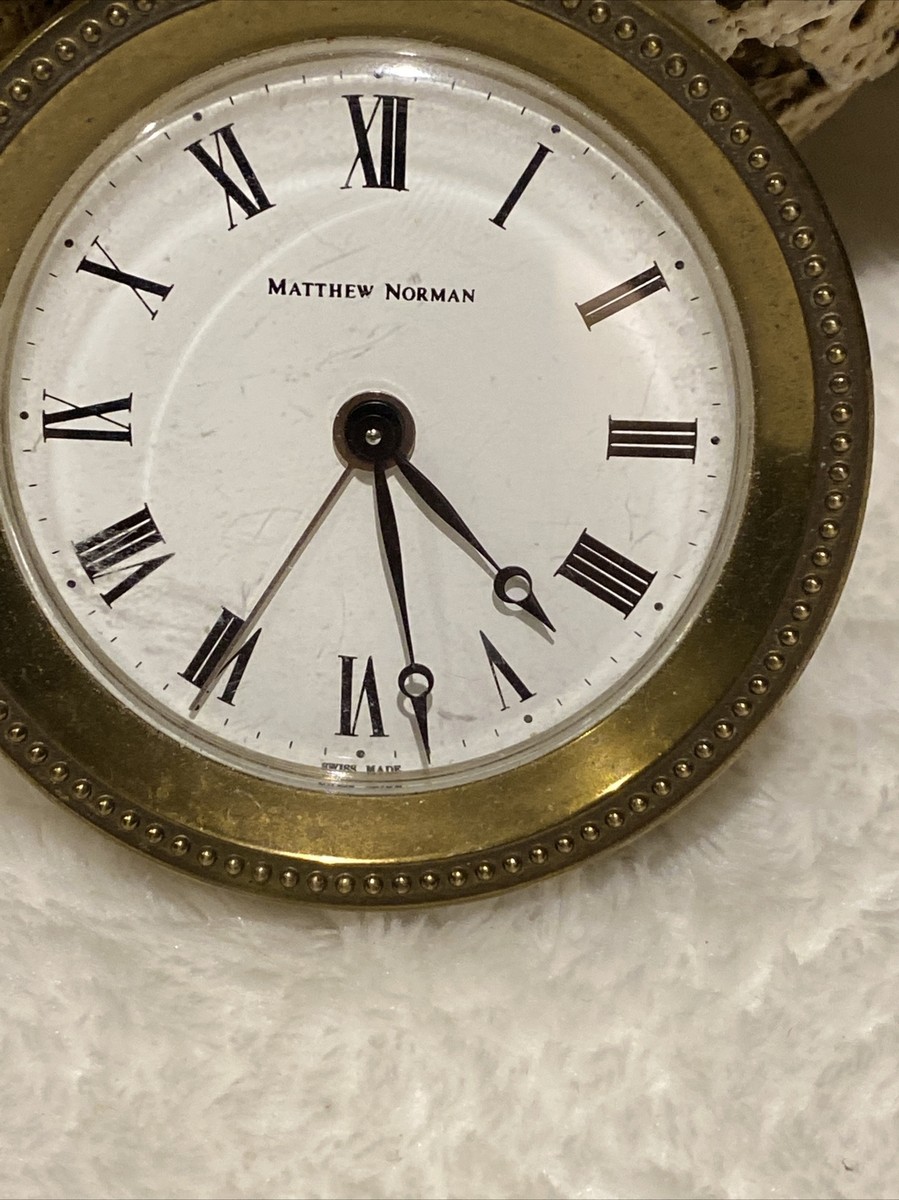 マシューノーマン　MATTHEW NORMAN 置時計 真鍮製 VINTAGE MATTHEW NORMAN Brass 2.5” Clock | eBay