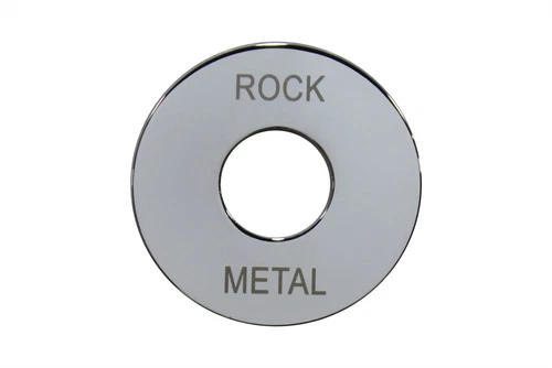 Custom Laser Etched Metal Toggle Switch Plate Ring for Gibson Les Paul Guitars