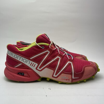 SALOMON SPEEDCROSS 3 ピンク 38 SALOMON Speedcross 3 rubber-trimmed mesh sneakers | NET-A-PORTER
