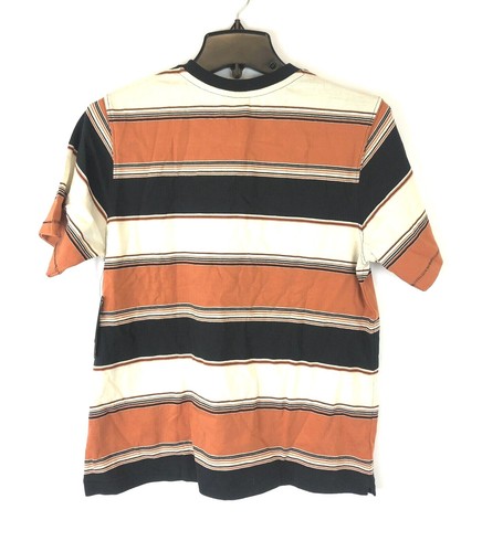 Volcom Women’s Chromatic Short Sleeve T-Shirt, Striped, Size L, Orange - Picture 2 of 3