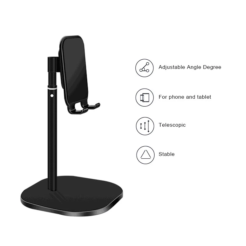 Soporte Universal Plegable y Ajustable Telescópico para Teléfono Móvil y Tablet - Imagen 2 de 4