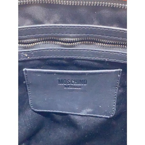 MOSCHINO Tote Bag PVC Multicolor 31x34-48cm Logo Pattern Authentic Pre-owned - Picture 5 of 8