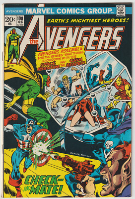 Avengers #108 (Feb 1973, Marvel), NM- (9.2), vs. Grim Reaper & Space Phantom