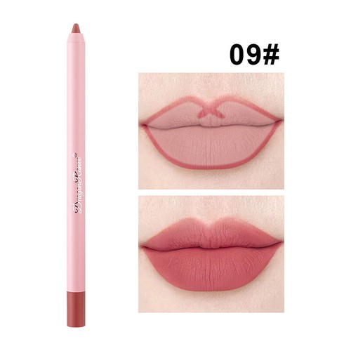 Lápiz labial mate resistente al agua Velvet Nude Lip Liner taza antiadherente K - Imagen 20 de 36