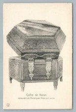 15th Century Koran Box ~ Antique Turkey ? Decorative Arts Postcard 1910s