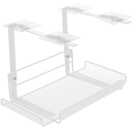 under Table Cable Management Rack Desk Cord Desktop Organizer Tray - Afbeelding 6 van 12