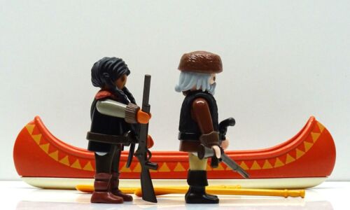 Trappeur Et Indien Scout+ Canoë En Emballage D'Origine Playmobil Pour Western - Picture 10 of 11