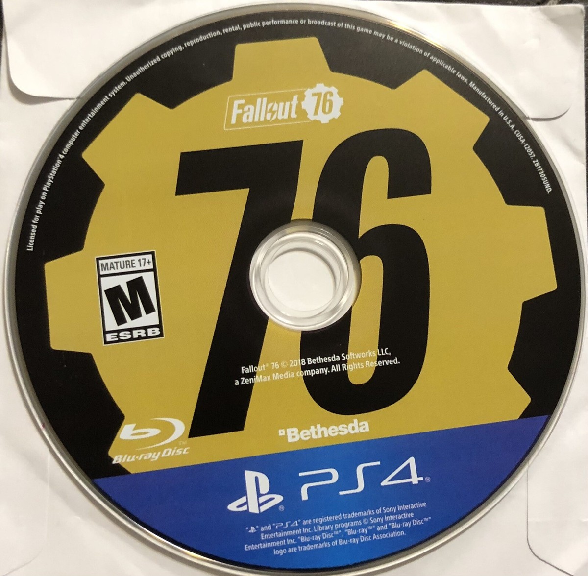 Fallout 76 PS4 Video Game Disc Only 93155173057| eBay
