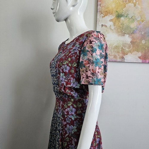 Johnny Was Jade Dress Size M Sonny Patchwork Floral - Picture 5 of 15